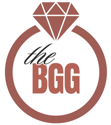 diamond ring with the BGG logo written inside of it